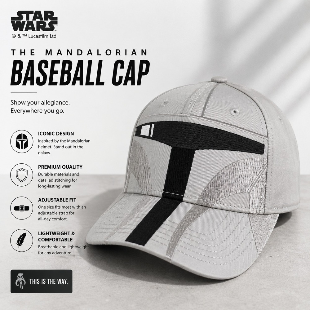 DISNEY PARKS/STAR WARS/THE MANDALORIAN BOUNTY HUNTER HELMET CAP/NWT/MSDPMC091226